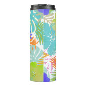 PixDezines Rainforest/Hibiscus/Sinaasappel/Geel/Bl Thermosbeker (Achterkant)