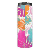 PixDezines Rainforest/Hibiscus/Sinaasappel/Geel/Bl Thermosbeker (Achterkant)