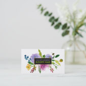 PixDezines ranunculus/waterverf/floraal Visitekaartje (Staand voorkant)