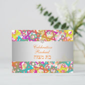 PixDezines receptie bar mitswa/mod sterren Kaart (Staand voorkant)