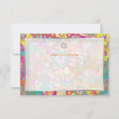 PixDezines receptie bar mitswa/mod sterren Kaart (Achterkant)