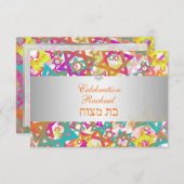 PixDezines receptie bar mitswa/mod sterren Kaart (Voorkant / Achterkant)