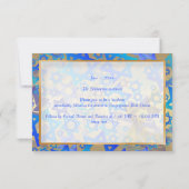 PixDezines receptie bat mitswa/blauw/goud Kaart (Achterkant)