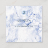 PixDezines Receptie Blauwe Honingraat Bar Mitzvah✡ Informatiekaartje (Achterkant)