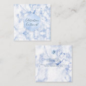 PixDezines Receptie Blauwe Honingraat Bar Mitzvah✡ Informatiekaartje (Voorkant / Achterkant)