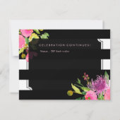 PixDezines receptie mitswa/DIYstripes/floral Kaart (Achterkant)