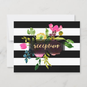 PixDezines receptie mitswa/DIYstripes/floral Kaart