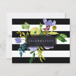 PixDezines receptie mitswa/DIYstripes/floral Kaart