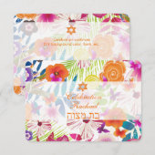 PixDezines receptie/wailea/bat mitzvah/PixDezines Kaart (Voorkant / Achterkant)