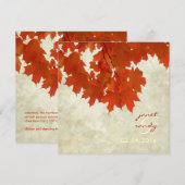 PixDezines Red maple bladeren/herfst/herfstgebeurt Kaart (Voorkant / Achterkant)