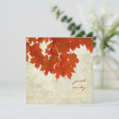PixDezines Red maple bladeren/herfst/herfstgebeurt Kaart (Staand voorkant)