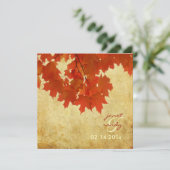 PixDezines  RED MAPLE LEAVES/HERFST/AUTUMN Kaart (Staand voorkant)