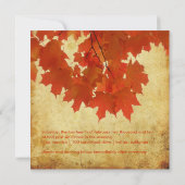 PixDezines  RED MAPLE LEAVES/HERFST/AUTUMN Kaart (Achterkant)