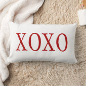 PixDezines RED XOXO/DIY achtergrondkleur Kussen (Deken)