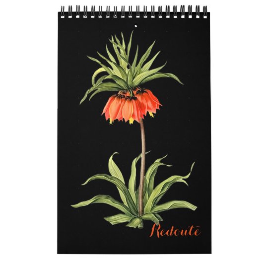PixDezines Redoute  Botanische Illustraties Kalender (Hoes)