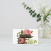PixDezines Redoute/Roos/Anemoon/Clementine Visitekaartje (Staand voorkant)