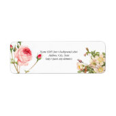 PixDezines Redoute  Rozen Etiket (Voorkant)