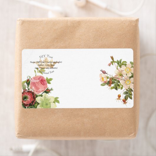 PixDezines Redoute  Rozen/Gold Crown Etiket (Insitu)