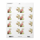 PixDezines Redoute  Rozen/Gold Crown Etiket (Full Sheet)