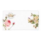 PixDezines Redoute Rozen/Gold Crown Etiket (Voorkant)