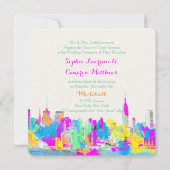 PixDezines regenboog/NYC/DIY achtergrondkleur Kaart (Achterkant)