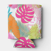 PixDezines regenwoud/DIY achtergrondkleur Blikjeskoeler (Achterkant)