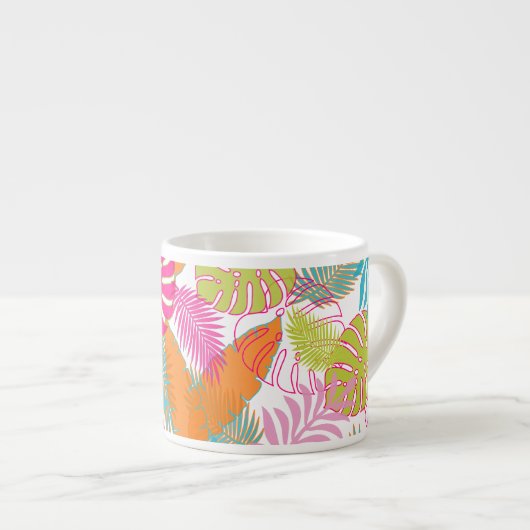 PixDezines regenwoud/DIY achtergrondkleur Espresso Kop (Voorkant rechts)