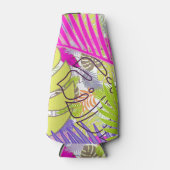 PixDezines regenwoud/DIY achtergrondkleur Flesjeskoeler (Voorkant)