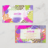 PixDezines regenwoud/DIY achtergrondkleur Visitekaartje (Voorkant / Achterkant)