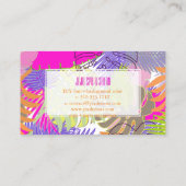 PixDezines regenwoud/DIY achtergrondkleur Visitekaartje (Achterkant)