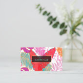 PixDezines regenwoud/DIY achtergrondkleur Visitekaartje (Staand voorkant)