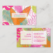 PixDezines regenwoud/DIY achtergrondkleur Visitekaartje (Voorkant / Achterkant)