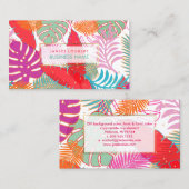 PixDezines regenwoud/DIY achtergrondkleur Visitekaartje (Voorkant / Achterkant)