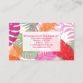 PixDezines regenwoud/DIY achtergrondkleur Visitekaartje (Achterkant)