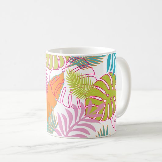 PixDezines regenwoud/verstelbaar afbeelding Koffiemok (Voorkant rechts)