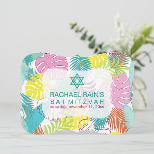 PixDezines regenwoud vleermuis mitswa/luau Kaart (Staand voorkant)