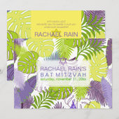 PixDezines regenwoud vleermuis mitswa/luau Kaart (Voorkant / Achterkant)