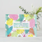 PixDezines regenwoudvleermuis mitzvah/luau Kaart (Staand voorkant)