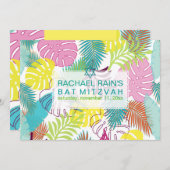 PixDezines regenwoudvleermuis mitzvah/luau Kaart (Voorkant / Achterkant)