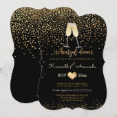 PixDezines repetitiediner/champagnebubbels Kaart (Voorkant / Achterkant)