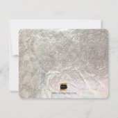 PixDezines repetitief Dinner/Faux Silver Confetti Kaart (Achterkant)