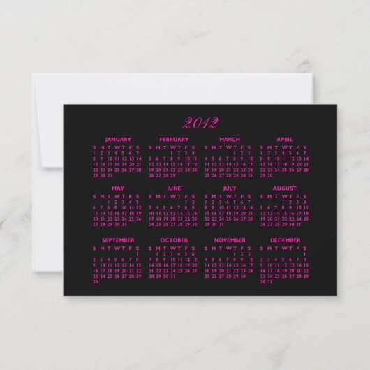 PixDezines Retro Bold Kerstversieringen|kalender Kaart (Achterkant)