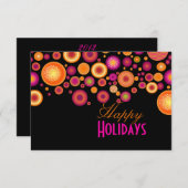 PixDezines Retro Bold Kerstversieringen|kalender Kaart (Voorkant / Achterkant)