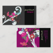 PixDezines Retro Chicks Visitekaartje (Voorkant / Achterkant)