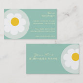 PixDezines retro daisies/diy achtergrondkleur Visitekaartje (Voorkant / Achterkant)