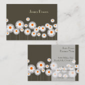 PixDezines retro daisies/diy achtergrondkleur Visitekaartje (Voorkant / Achterkant)