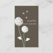 PixDezines retro dandelions/DIY kleur, modder Visitekaartje (Voorkant)