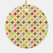 PixDezines Retro Diamonds Fotosjabloon Keramisch Ornament (Achterkant)