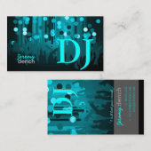 PixDezines Retro DJ+dans hall Visitekaartje (Voorkant / Achterkant)