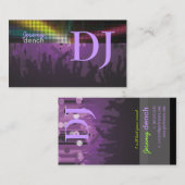 PixDezines Retro DJ+dans hall Visitekaartje (Voorkant / Achterkant)